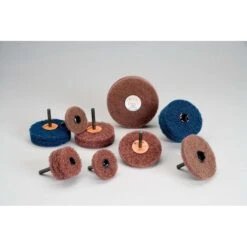 3M Standard Abrasives Buff And Blend Gp Wheel 880313, 2 In X 1 Ply X 1/4 In A Vfn