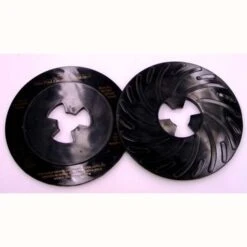 3M Disc Pad Face Plate Ribbed 80515, 7 In Hard Black