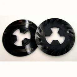 3M Disc Pad Face Plate Ribbed 81733, 5 In Hard Black