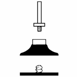 3M Standard Abrasives Quick Change Aluminum Oxide 2 Ply Disc, 592406, 80, Tr, Brown, 2 In, Die Q200P