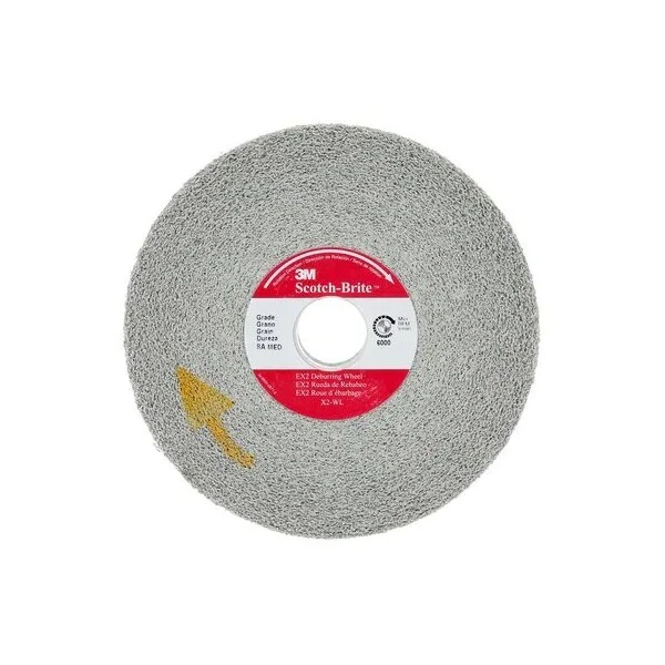 3M Scotch-Brite Ex2 Deburring Wheel, 8 In X 1 In X 3 In 8S Med 1 3M Scotch-Brite Ex2 Deburring Wheel, 8 In X 1 In X 3 In 8S Med