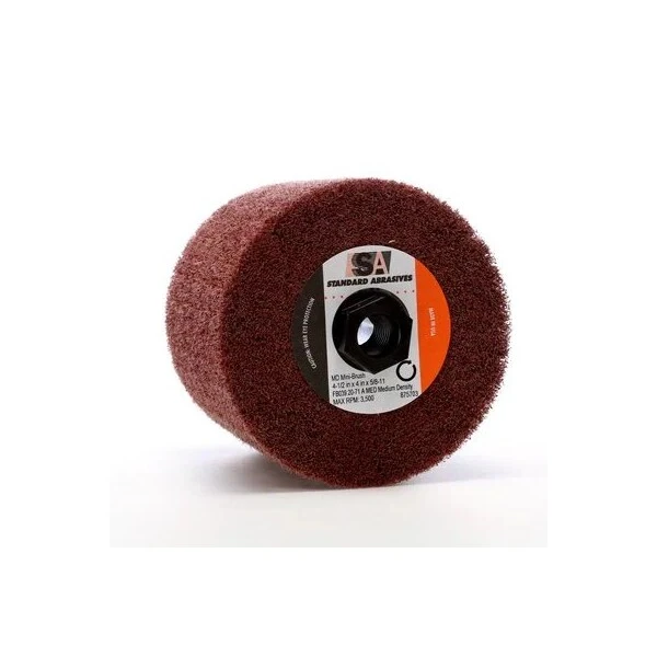 3M Standard Abrasives Md Mini-Brush 875702, 4-1/2 In X 4 In X 5/8-11 Fb036 A Xcs Medium Density 5 3M Standard Abrasives Md Mini-Brush 875702, 4-1/2 In X 4 In X 5/8-11 Fb036 A Xcs Medium Density - Image 5