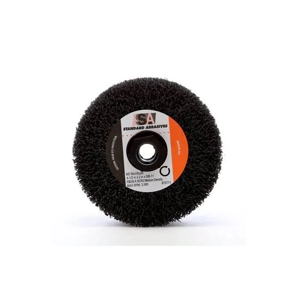 3M Standard Abrasives Md Mini-Brush 875702, 4-1/2 In X 4 In X 5/8-11 Fb036 A Xcs Medium Density 4 3M Standard Abrasives Md Mini-Brush 875702, 4-1/2 In X 4 In X 5/8-11 Fb036 A Xcs Medium Density - Image 4