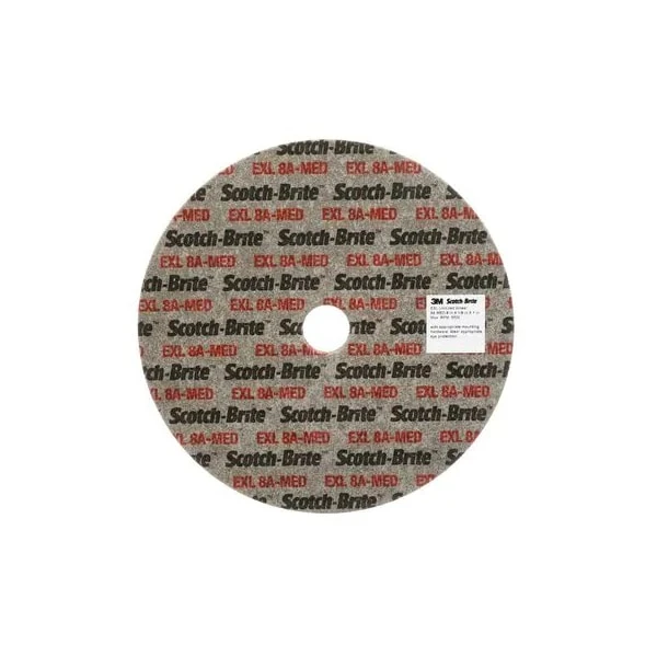 3M Scotch-Brite Exl Unitized Wheel, 8 In X 1/2 In X 1 In 8A Med 1 3M Scotch-Brite Exl Unitized Wheel, 8 In X 1/2 In X 1 In 8A Med