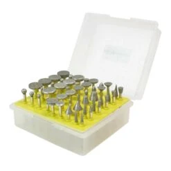 50-Pieces 1/8 Inch Shank X 1-3/4 Inch Diamond Coated Mounted Points - Large