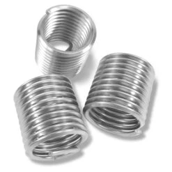 Helical Insert, Free-Running, 1-1/2"-12 Thrd Sz, 18-8 Stainless Steel, 10 PK