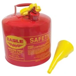 Metal Safety Fuel Can 765-188 Eagle 5 Gallon With Funnel