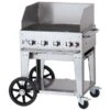 Crown Verity CV-MCB-30WGP-NG Natural Gas 30in Mobile Outdoor Grill With Wind Guard Package -3M Shop Buy20Supply20Corp 255MCB30WGPNxx4f7f26