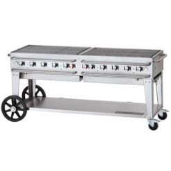 Crown CV-RCB-72-SI50/100 72inPro Series Outdoor Rental Grill W Sgl Gas Connection 50-100lb Tank Capacity