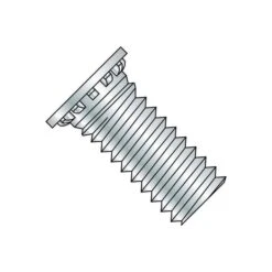 5/16-18X1 Self Clinching Stud Full Thread Hardened Steel Heat Zinc Bake, Pkg Of 1000