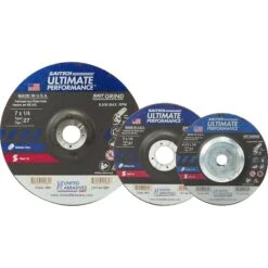 United Abrasives - Sait Depressed Center Wheel T27 Saitech 5"x 1/4" X 7/8" Ceramic Alum. Oxide