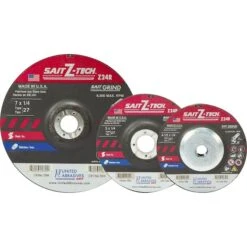 United Abrasives - Sait Depressed Center Wheel T27 Z-TECH 9"x 1/4" X 7/8" 24 Grit Zirconium