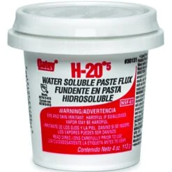 H-20 Series Water Soluble Flux, 4 Oz, Paste, Light Yellow