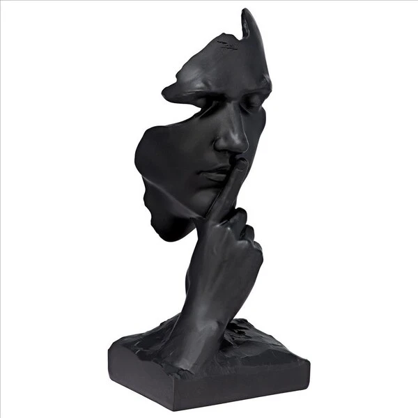 Whispering Secrets Contemporary Female Bust Statue 5 Whispering Secrets Contemporary Female Bust Statue - Image 5