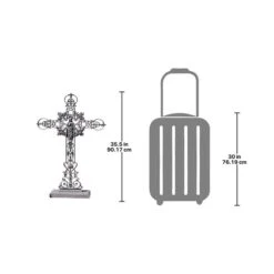 The Veneration: Our Lady Of The Roses Iron Cross Statue 3 The Veneration: Our Lady Of The Roses Iron Cross Statue -3M Shop Design20Toscano SP1056xx2