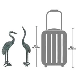 Medium Bronze Crane: Set -3M Shop Design20Toscano SU2050xx3