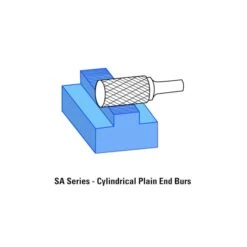 Carbide Bur, Cylinder Shape Plain End, Aluma Cut, SA, 1/4in. X 5/8in. With 1/4in. Shank 5 Carbide Bur, Cylinder Shape Plain End, Aluma Cut, SA, 1/4in. X 5/8in. With 1/4in. Shank -3M Shop Designatronics20Inc SAxxProfilexx3fc5ef