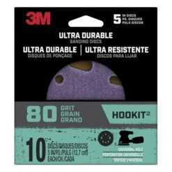 3M SAND DISC 80G 5X5"" 10PK