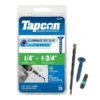 Tapcon Concrete Screw, 1/4" Dia., Flat, 1 3/4 In L, Climaseal Coated, 75 PK