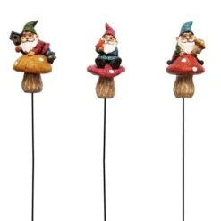 Alpine Assorted Polyresin 4 In. H Gnome Mushroom Outdoor Garden Stake -3M Shop Emery20Jensen20Distribution20LLC 8029430xx1xxd77464