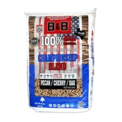 B&B Charcoal Championship Blend Hardwood Pellets All Natural Cherry/Oak/Pecan 40 Lb