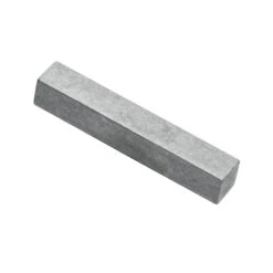 Undersized Machine Key, Square End, Stainless Steel, Plain, 2 7/8 In L, 3/8 In Sq