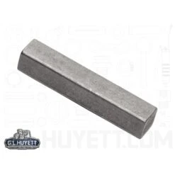 Mil-Spec Machine Key, Square End, Alloy Steel, Plain, 1 In L, 3/16 In Sq