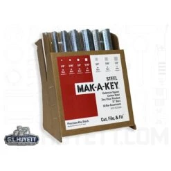 Undersized Key Stock Assortment, Clear Zinc Plated, 60 Pieces