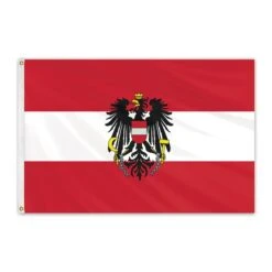 Austria Outdoor Nylon Flag With Eagle 4'x6'