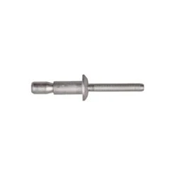 All Stl High Strength Rivets 1/4" Dia 5, Domed Head, 1/4 In Dia., Steel Body