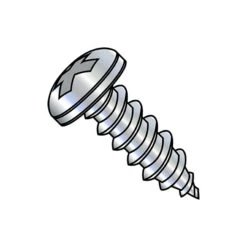 Concrete Screw, #10-16 Dia., Pan, 2 3/4 In L, Steel Zinc Plated, 800 PK