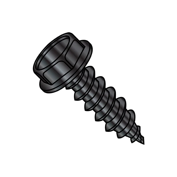 Self-Drilling Screw, #8-15 X 1/2 In, Black Oxide Steel Hex Head Hex Drive, 10000 PK 1 Self-Drilling Screw, #8-15 X 1/2 In, Black Oxide Steel Hex Head Hex Drive, 10000 PK