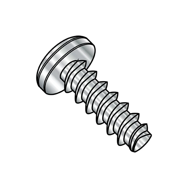 Thread Forming Screw, #2-28 X 1/4 In, Wax Stainless Steel Pan Head Phillips Drive, 5000 PK 1 Thread Forming Screw, #2-28 X 1/4 In, Wax Stainless Steel Pan Head Phillips Drive, 5000 PK