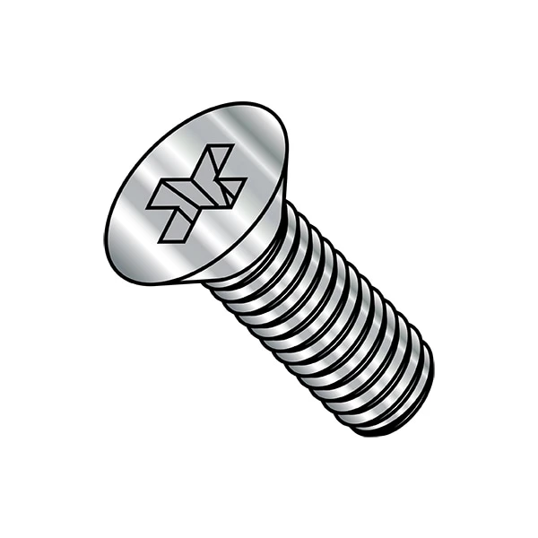 #4-40 X 5/8 In Phillips Flat Machine Screw, Plain Stainless Steel, 5000 PK 1 #4-40 X 5/8 In Phillips Flat Machine Screw, Plain Stainless Steel, 5000 PK