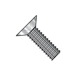 #8-32 X 1/4 In Phillips Flat Machine Screw, Plain Stainless Steel, 3000 PK