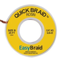 DESOLDERING BRAID, QUICK BRAID .050" X 2