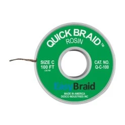 DESOLDERING BRAID, QUICK BRAID .075" X 1