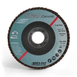 Sigma Ceramic Flap Disc 4 1/2 X 5/8-11 T29 60 Grit