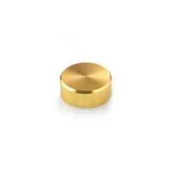Standoff Cap, 5/16"-18 Thrd Sz, Aluminum Brass Anodized