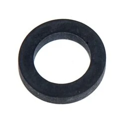 American Imaginations 0.93 In. Round Black Thick Washer In Rubber