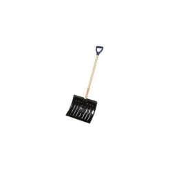 18 Steel Blade Combo Snow Shovel W/ Wood D-Grip Handle