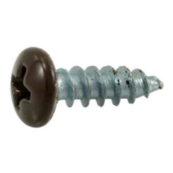 Sheet Metal Screw, #8 X 1/2 In, Painted Steel Pan Head Phillips Drive, 40 PK