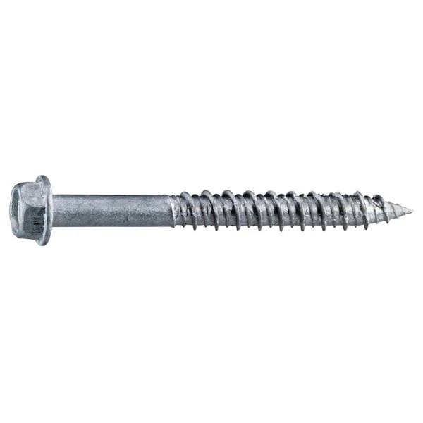 Masonry Screw, 1/4" Dia., Hex, 2 1/4 In L, 410 Stainless Steel 50 PK 1 Masonry Screw, 1/4" Dia., Hex, 2 1/4 In L, 410 Stainless Steel 50 PK