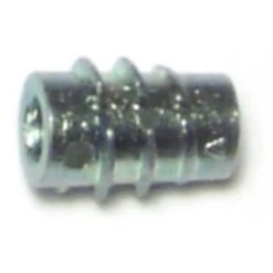 Hex Drive Threaded Insert, #6-32 Int Thrd Sz, 5/16 In L, Zinc Alloy, 20 PK