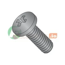 #4-40 X 1-1/8 In Phillips Pan Machine Screw, Black Oxide 18-8 Stainless Steel, 4000 PK