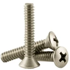 #6-32 X 2 In Phillips Oval Machine Screw, Plain 18-8 Stainless Steel, 2000 PK