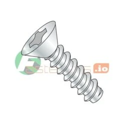 Thread Cutting Screw, #6 X 1-1/4 In, Zinc Plated Steel Flat Head Phillips Drive, 8000 PK