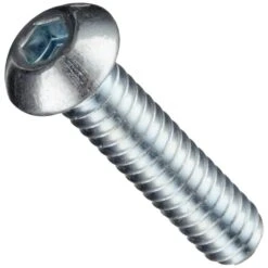 M8-1.25 Socket Head Cap Screw, Zinc Plated Alloy Steel, 20 Mm L, 1500 PK