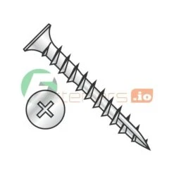 Wood Screw, #8, 7/8 In, Zinc Plated Flat Head Phillips Drive, 6000 PK