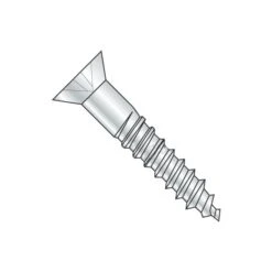 Wood Screw, #9, 2-3/4 In, Zinc Plated Steel Flat Head Phillips Drive, 2000 PK